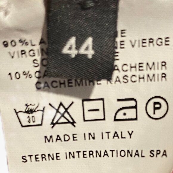 😊Brunello Cucinelli Wool Cashmere Hi-Neck Sweater Zipper Cardigan Womens Sz 44 - Picture 6 of 10